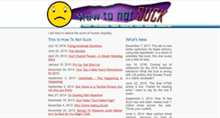 Desktop Screenshot of howtonotsuck.com